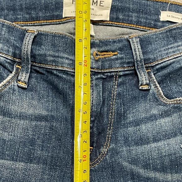 Frame Denim  Le Skinny de Jeanne ripped mid Wash jeans . - Picture 7 of 8